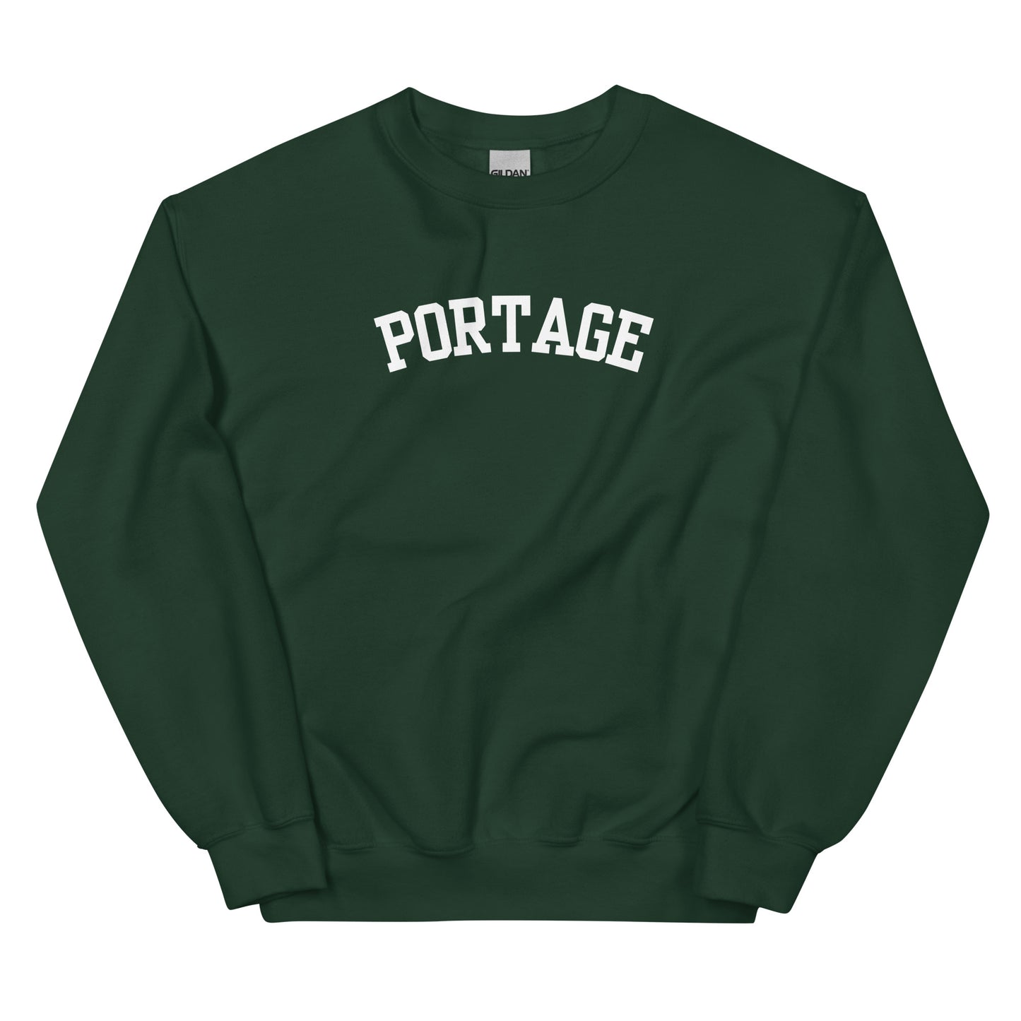 Portage Michigan Block Solo Crewneck Unisex Sweatshirt