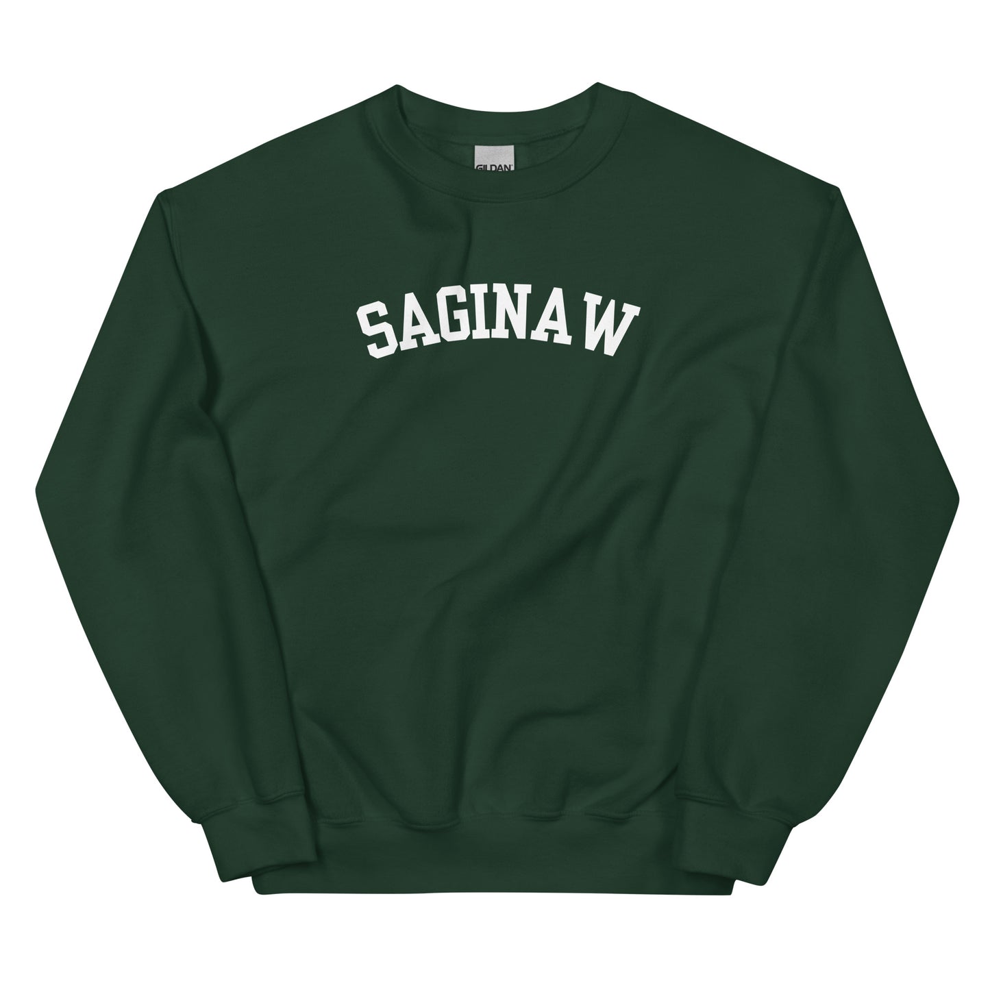 Saginaw Michigan Block Solo Crewneck Unisex Sweatshirt