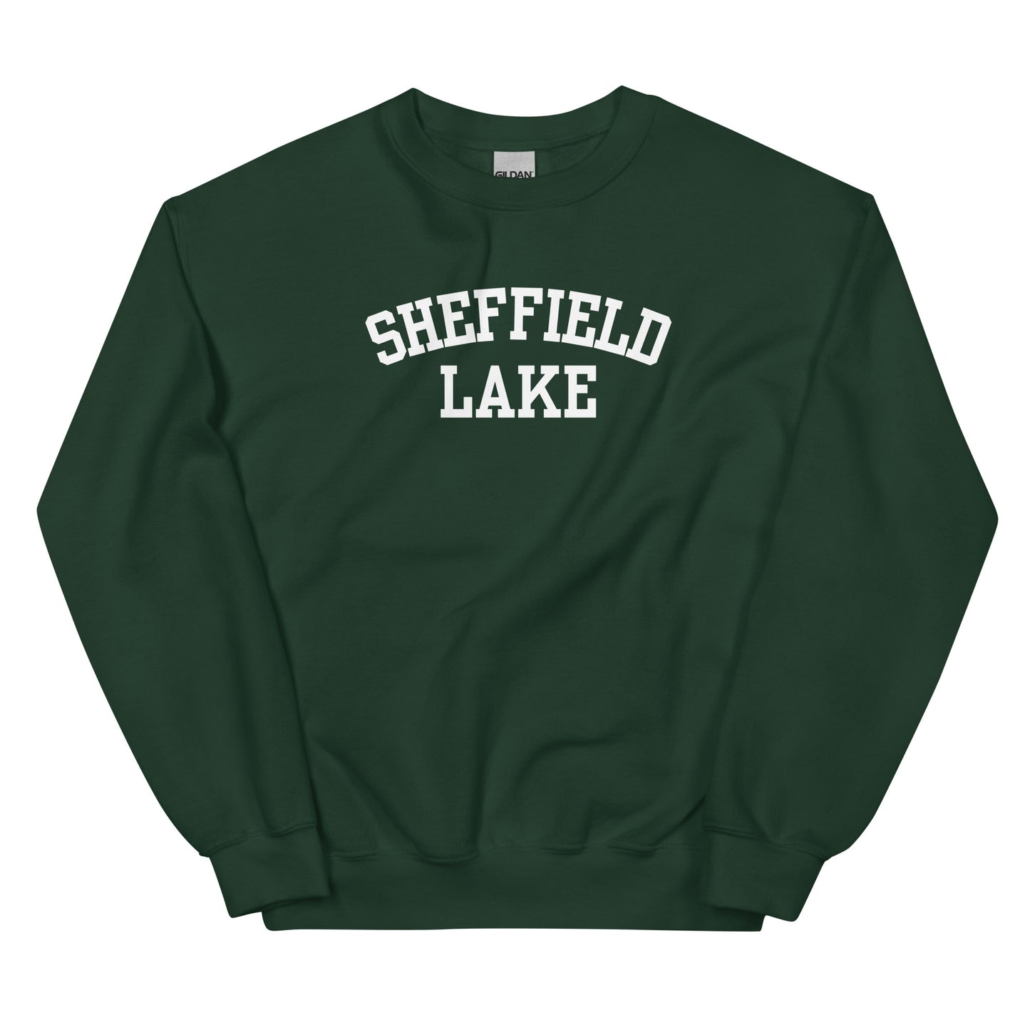 Sheffield Lake Ohio Block Solo Crewneck Unisex Sweatshirt
