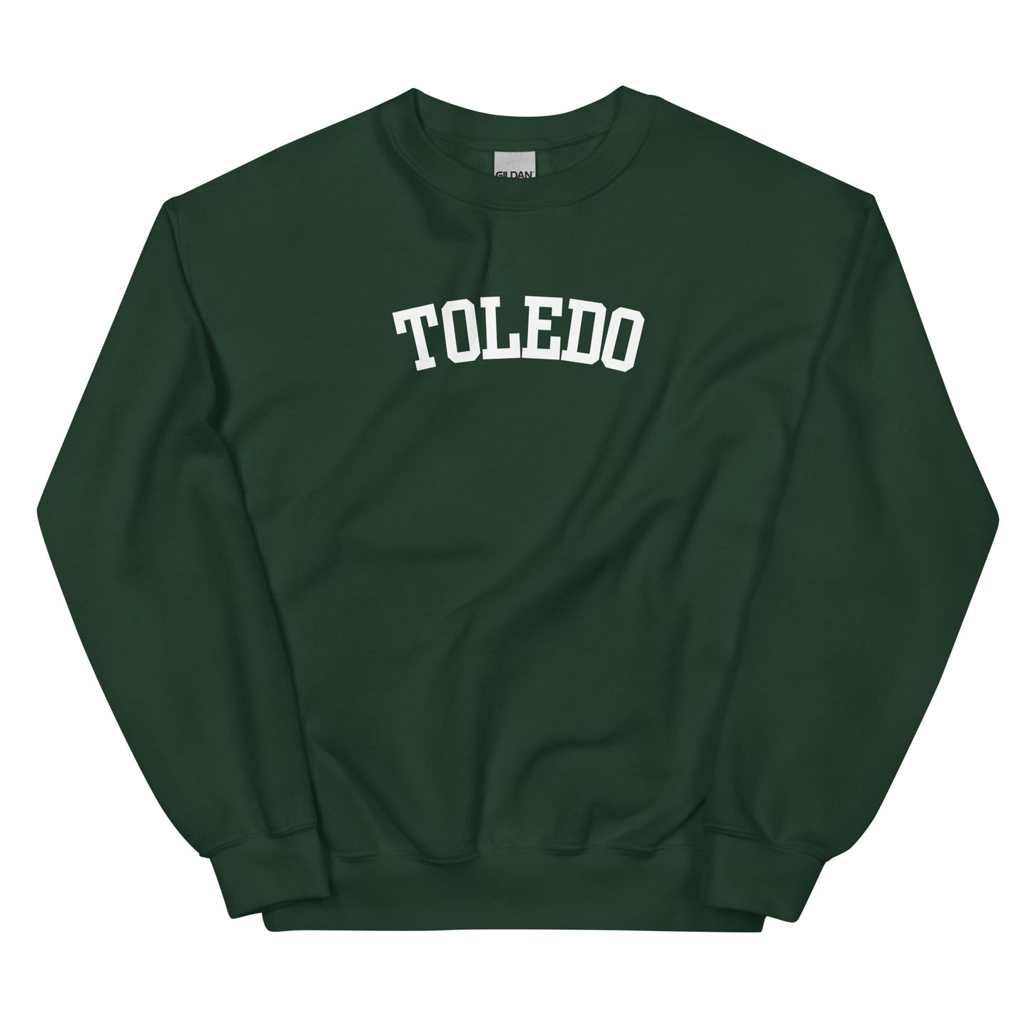 Toledo Ohio Block Solo Crewneck Unisex Sweatshirt