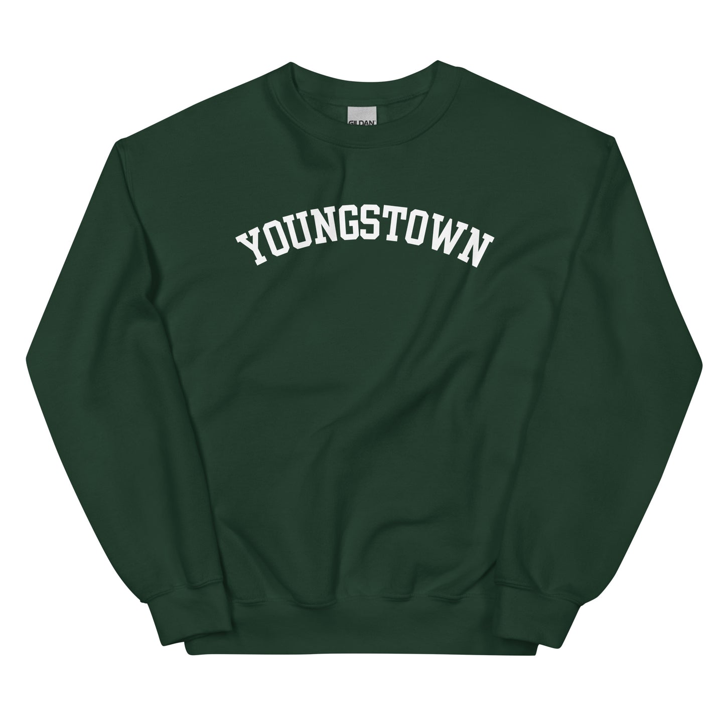Youngstown Ohio Block Solo Crewneck Unisex Sweatshirt