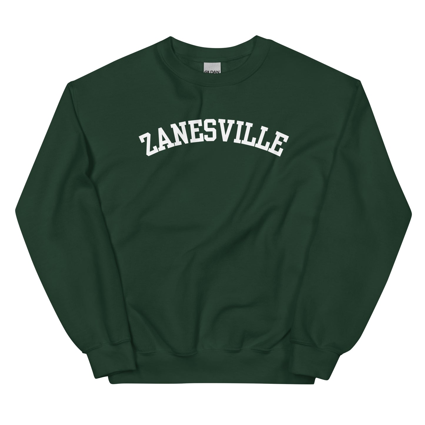 Zanesville Ohio Block Solo Crewneck Unisex Sweatshirt