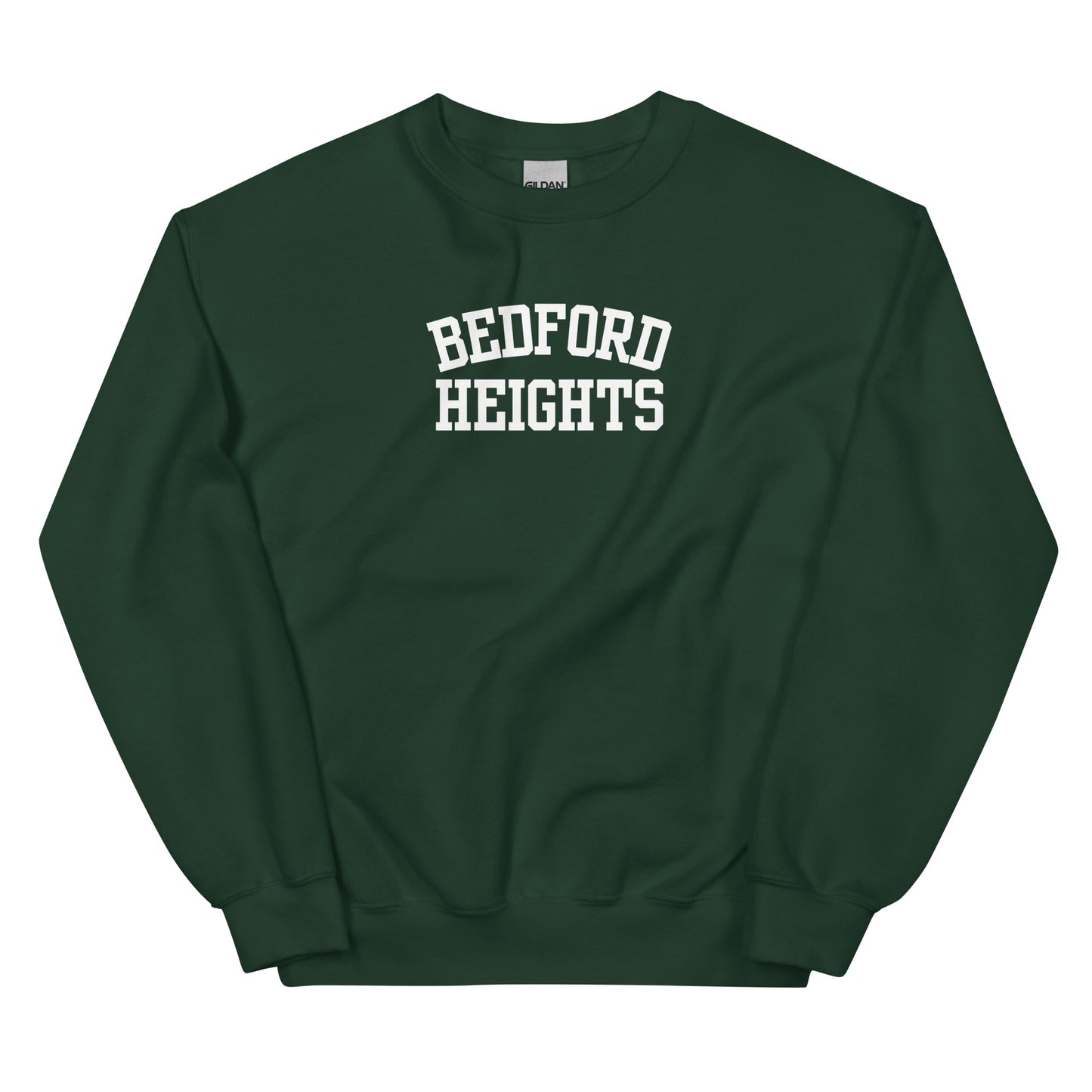 Bedford Heights Ohio Block Solo Crewneck Unisex Sweatshirt