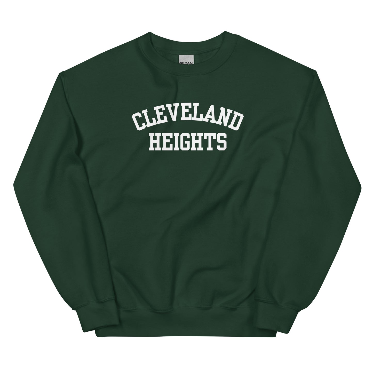 Cleveland Heights Ohio Block Solo Crewneck Unisex Sweatshirt