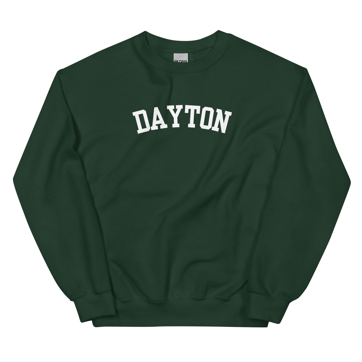 Dayton Ohio Block Solo Crewneck Unisex Sweatshirt