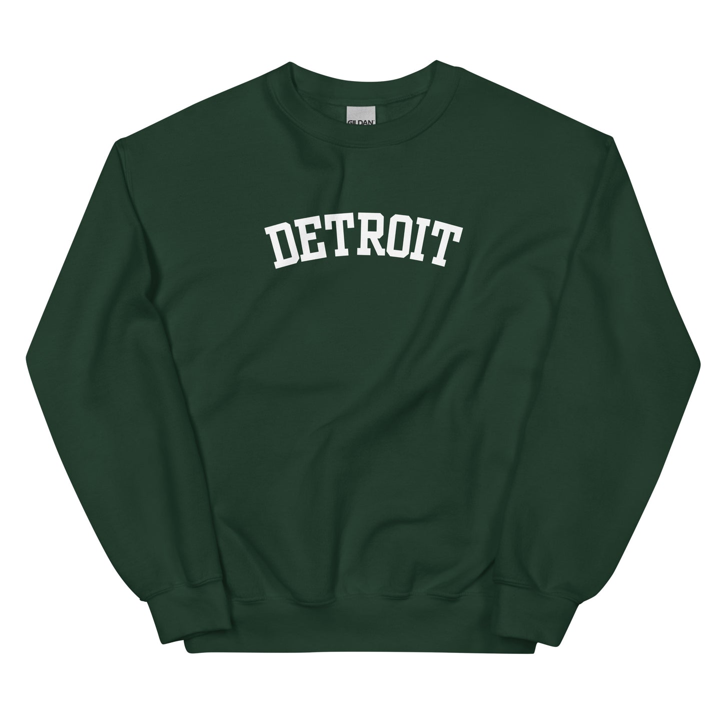Detroit Michigan Block Solo Crewneck Unisex Sweatshirt