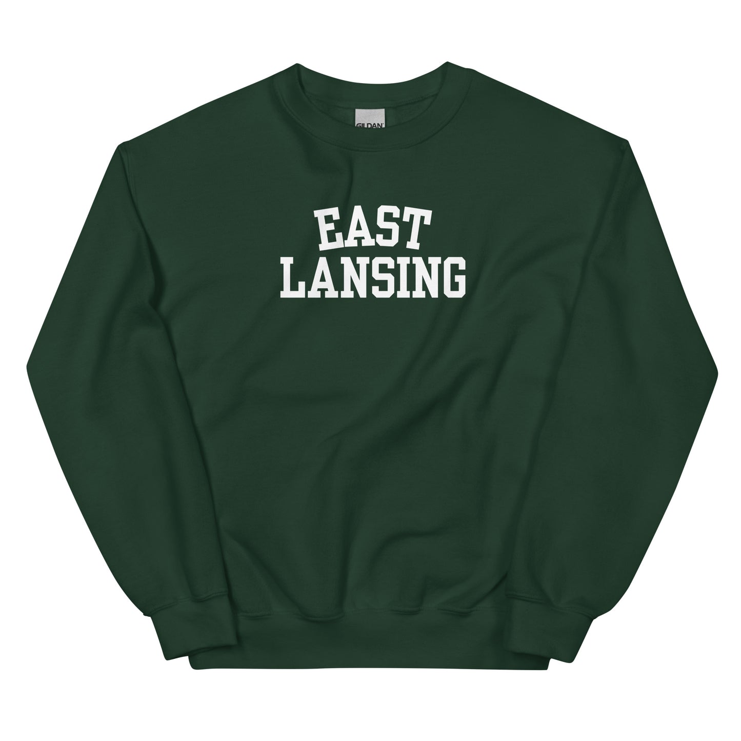 East Lansing Michigan Block Solo Crewneck Unisex Sweatshirt