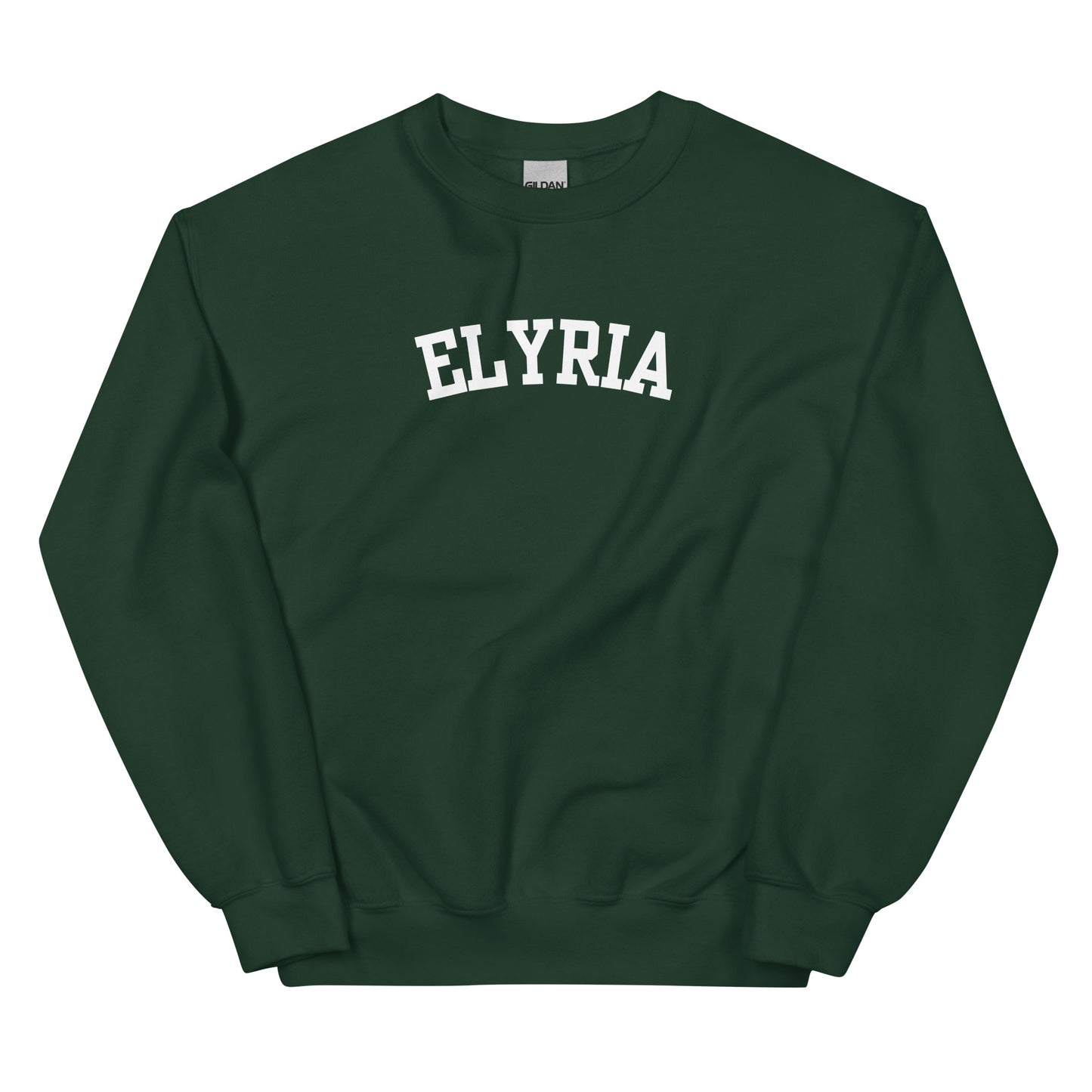 Elyria Ohio Block Solo Crewneck Unisex Sweatshirt