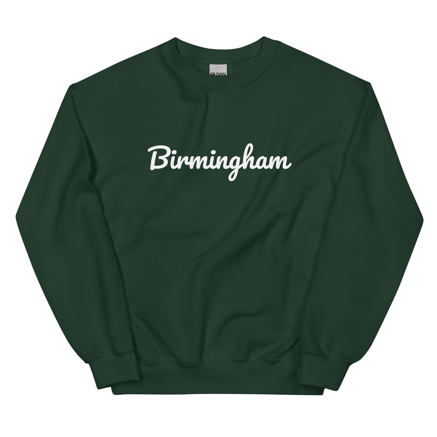 Birmingham Michigan Solo Script Crewneck Unisex Sweatshirt