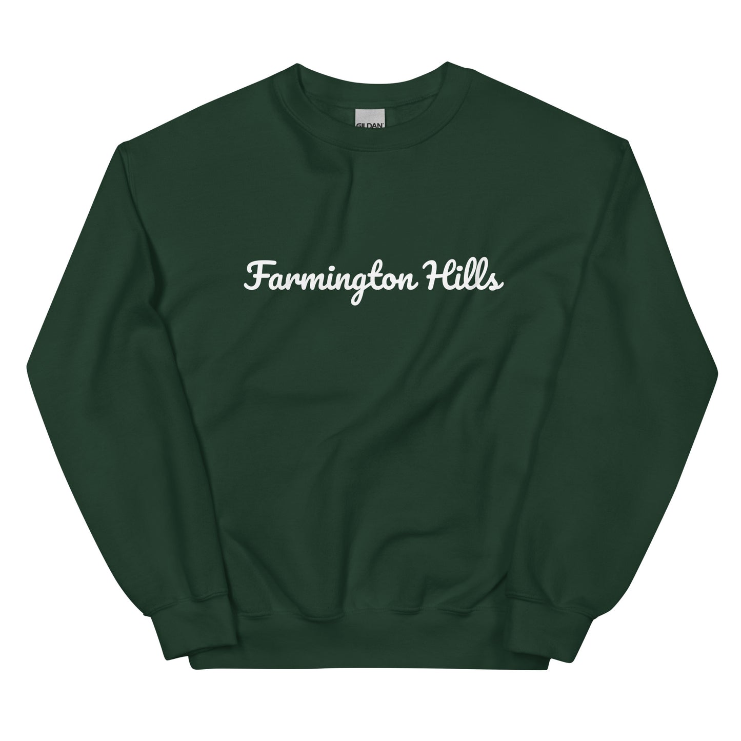 Farmington Hills, Michigan Solo Script Unisex Sweatshirt