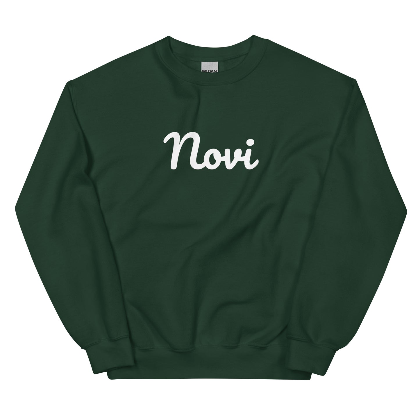 Novi, Michigan Solo Script Unisex Sweatshirt