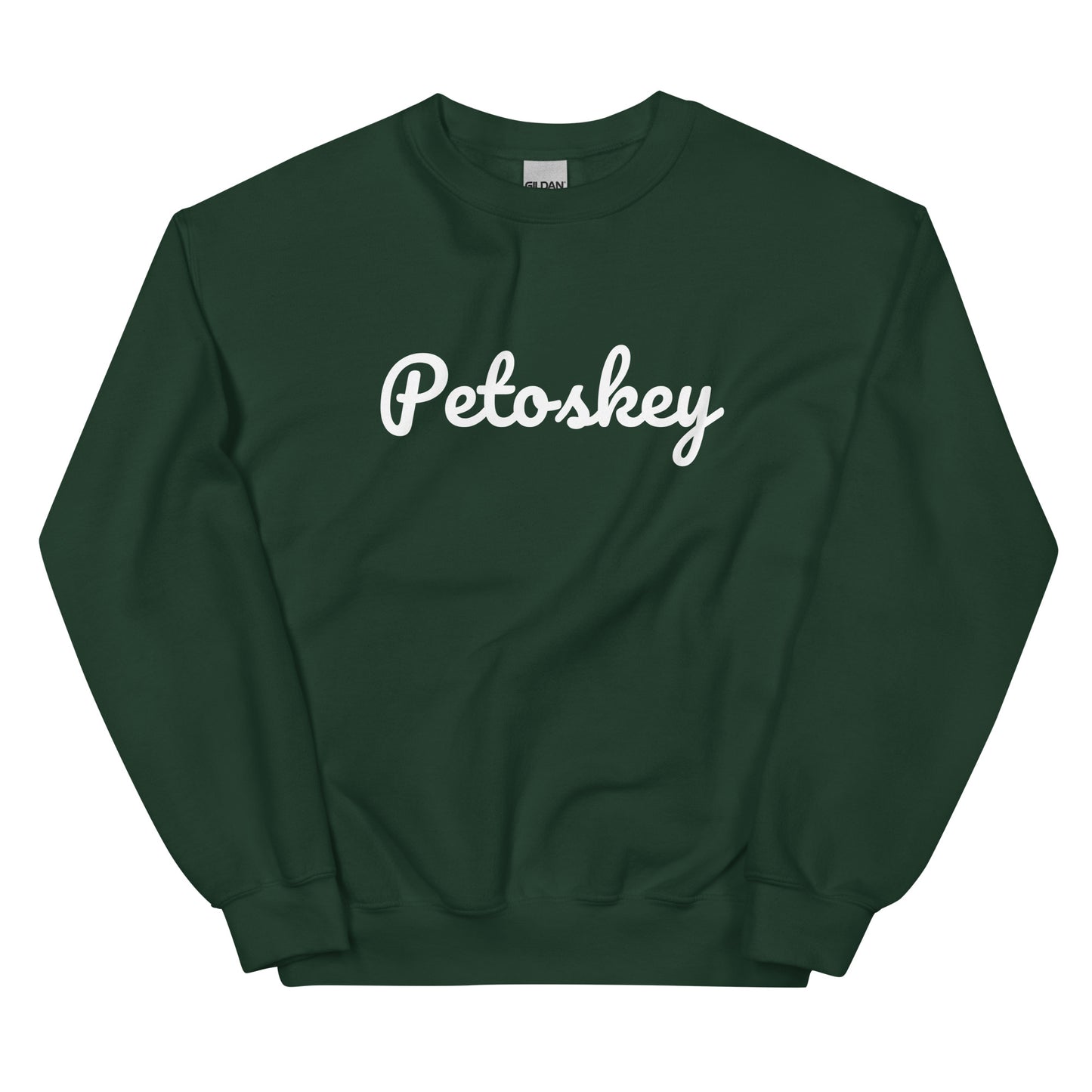 Petoskey, Michigan Solo Script Unisex Sweatshirt