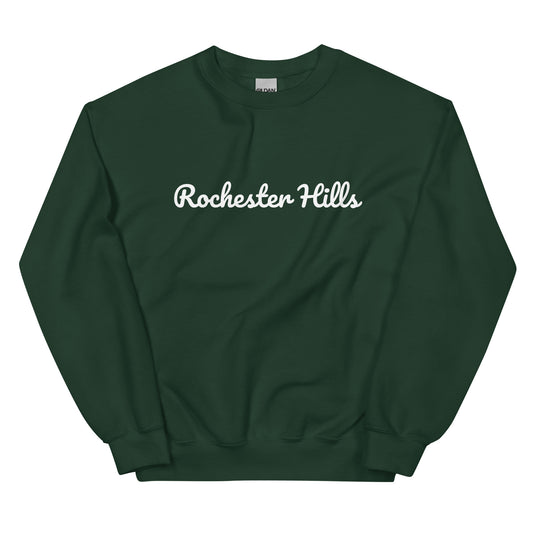 Rochester Hills, Michigan Solo Script Unisex Sweatshirt