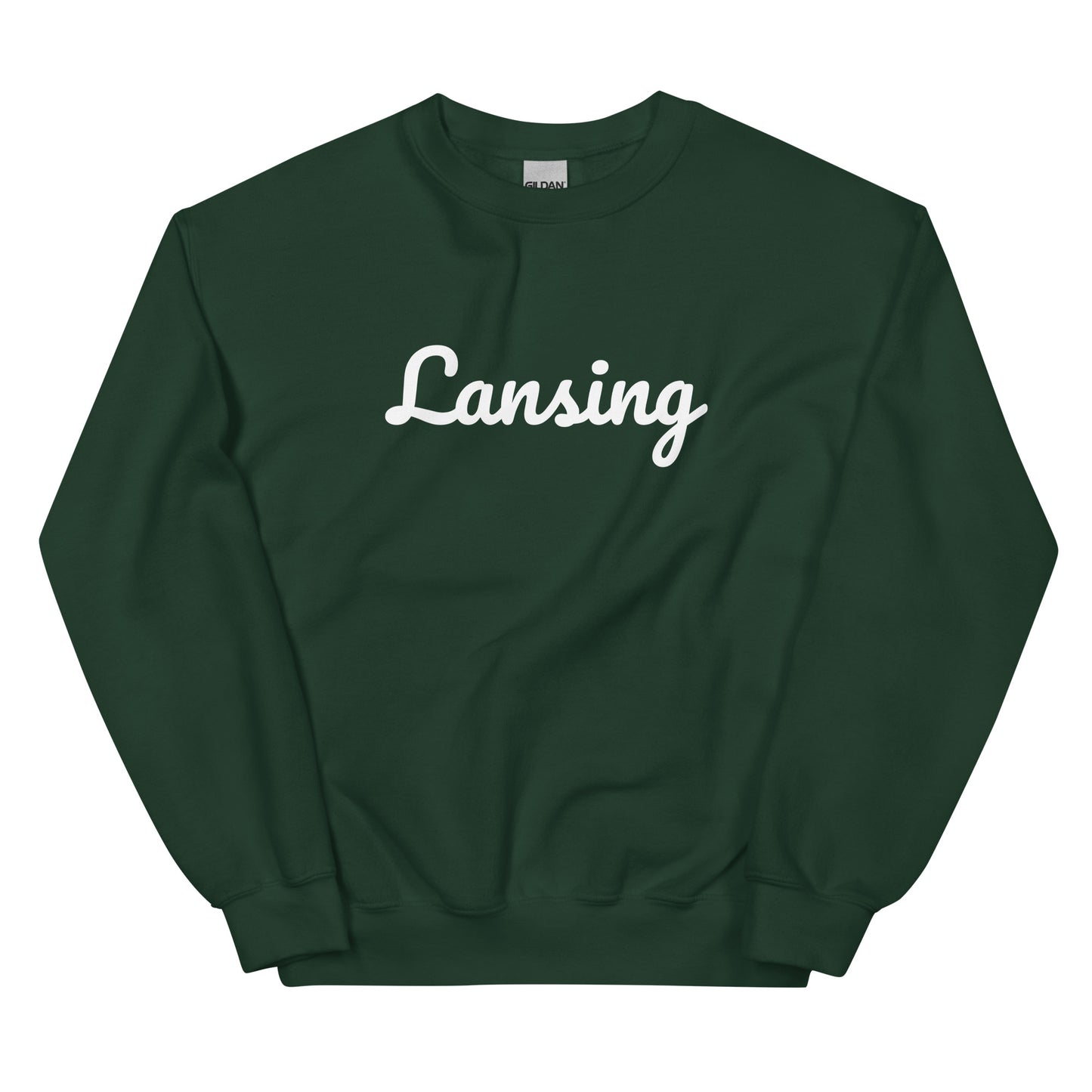 Lansing, Michigan Solo Script Unisex Sweatshirt