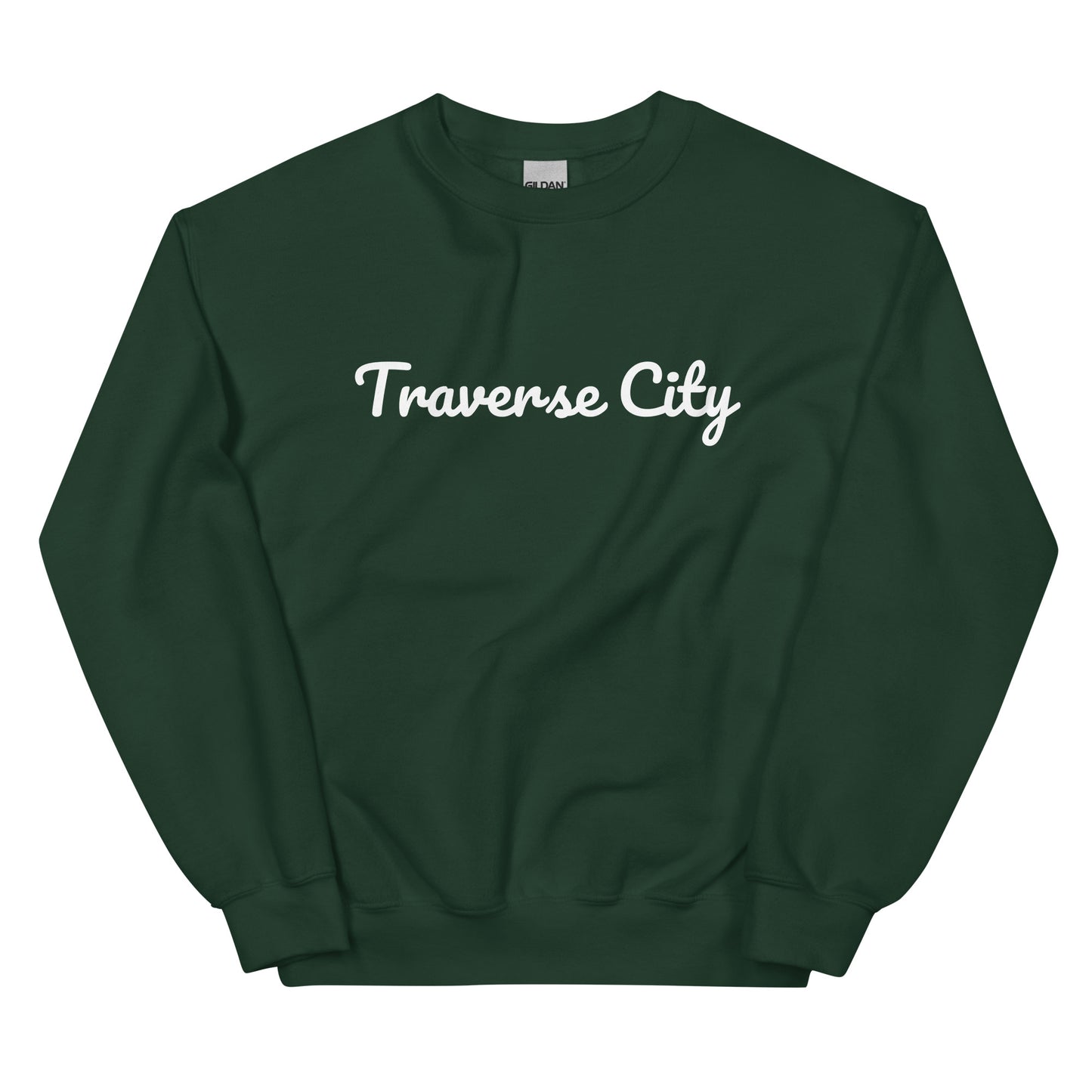 Traverse City, Michigan Solo Script Unisex Sweatshirt
