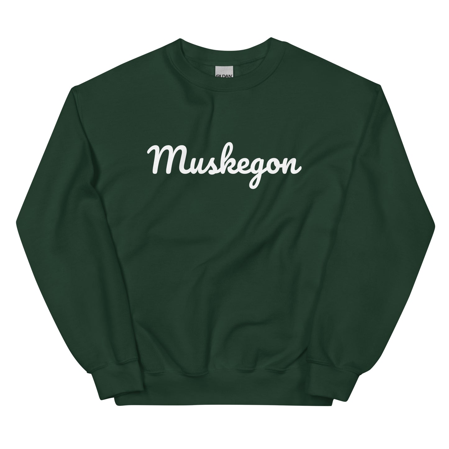Muskegon, Michigan Solo Script Unisex Sweatshirt