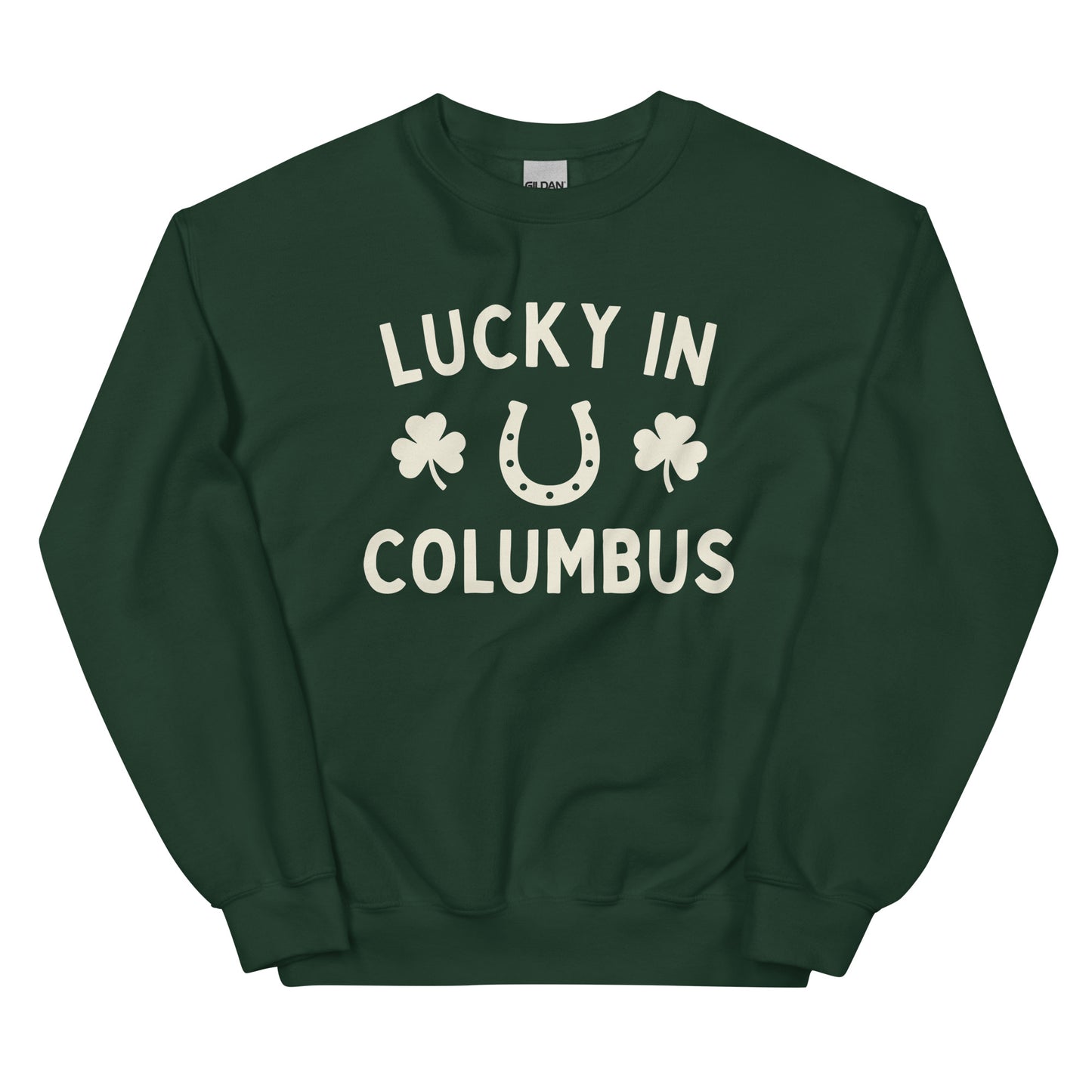 Columbus, Ohio St. Patrick's Day - Lucky In - Crewneck Unisex Sweatshirt