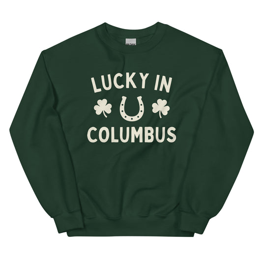 Columbus, Ohio St. Patrick's Day - Lucky In - Crewneck Unisex Sweatshirt