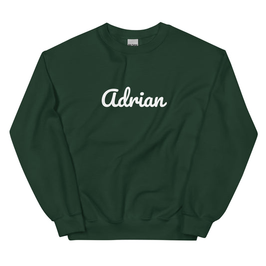 Adrian, Michigan Solo Script Unisex Sweatshirt