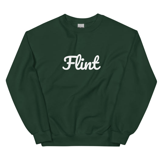 Flint, Michigan Solo Script Unisex Sweatshirt