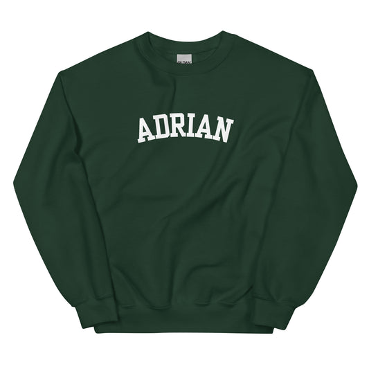 Adrian, Michigan Block Solo Unisex Sweatshirt