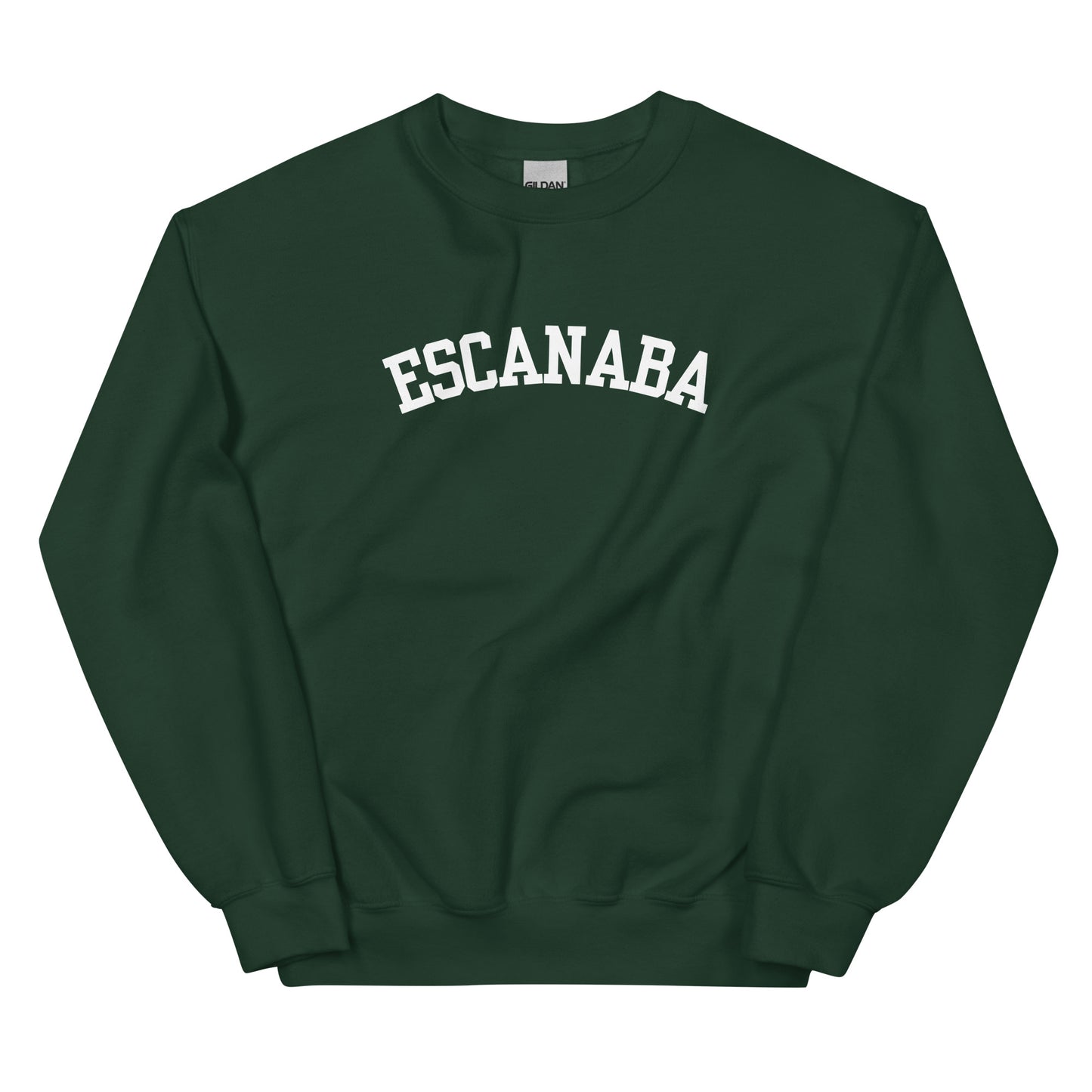 Escanaba, Michigan - Block Solo Crewneck Unisex Sweatshirt