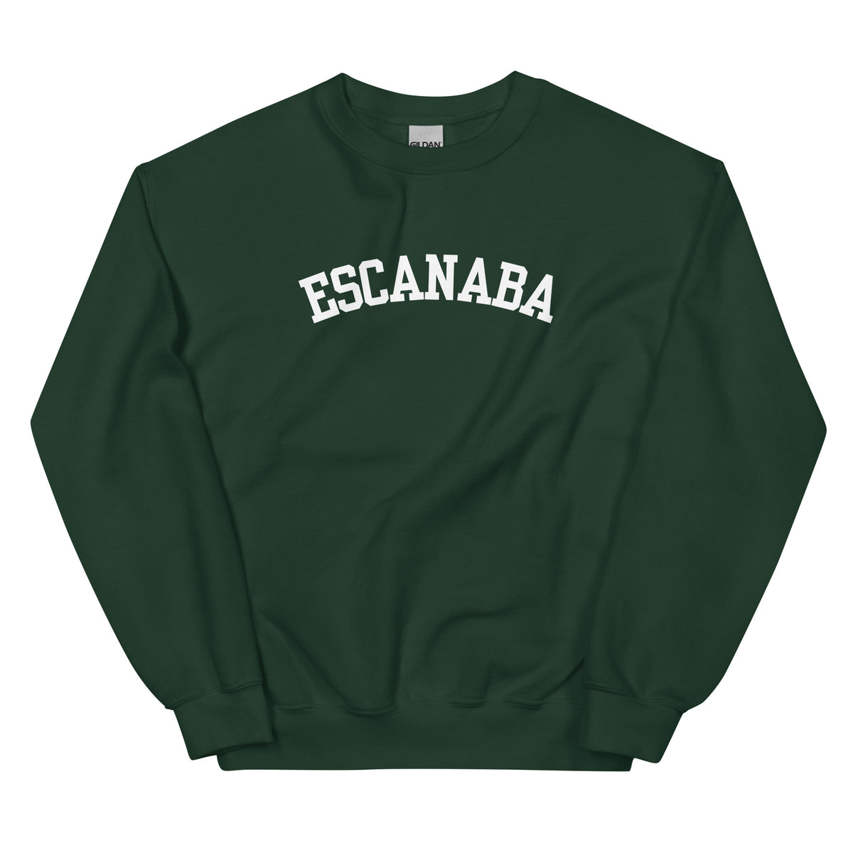 Escanaba, Michigan - Block Solo Crewneck Unisex Sweatshirt