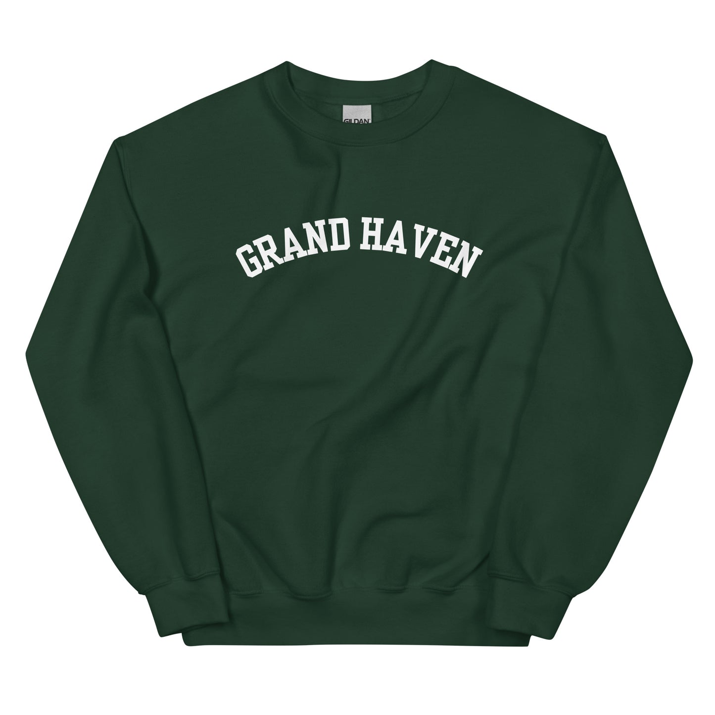 Grand Haven, Michigan - Block Solo Crewneck Unisex Sweatshirt