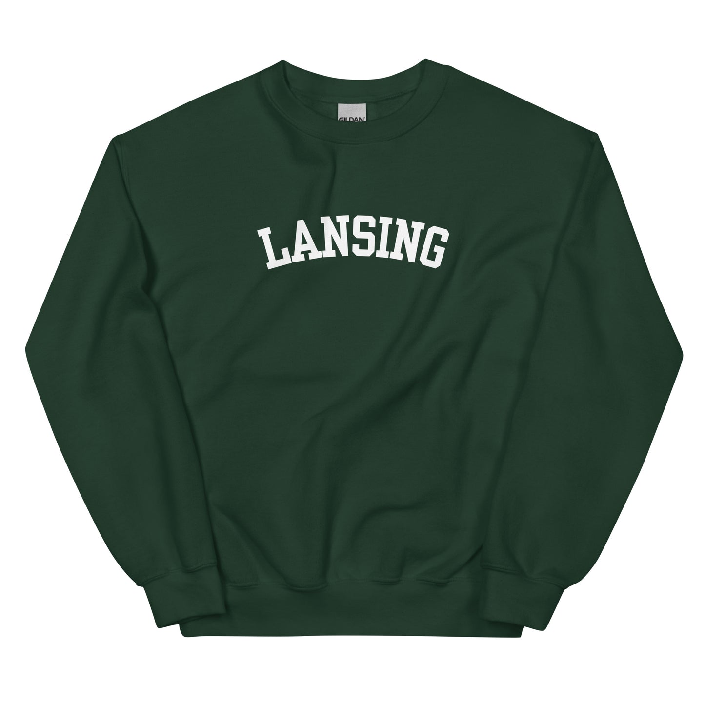 Lansing, Michigan - Block Solo Crewneck Unisex Sweatshirt