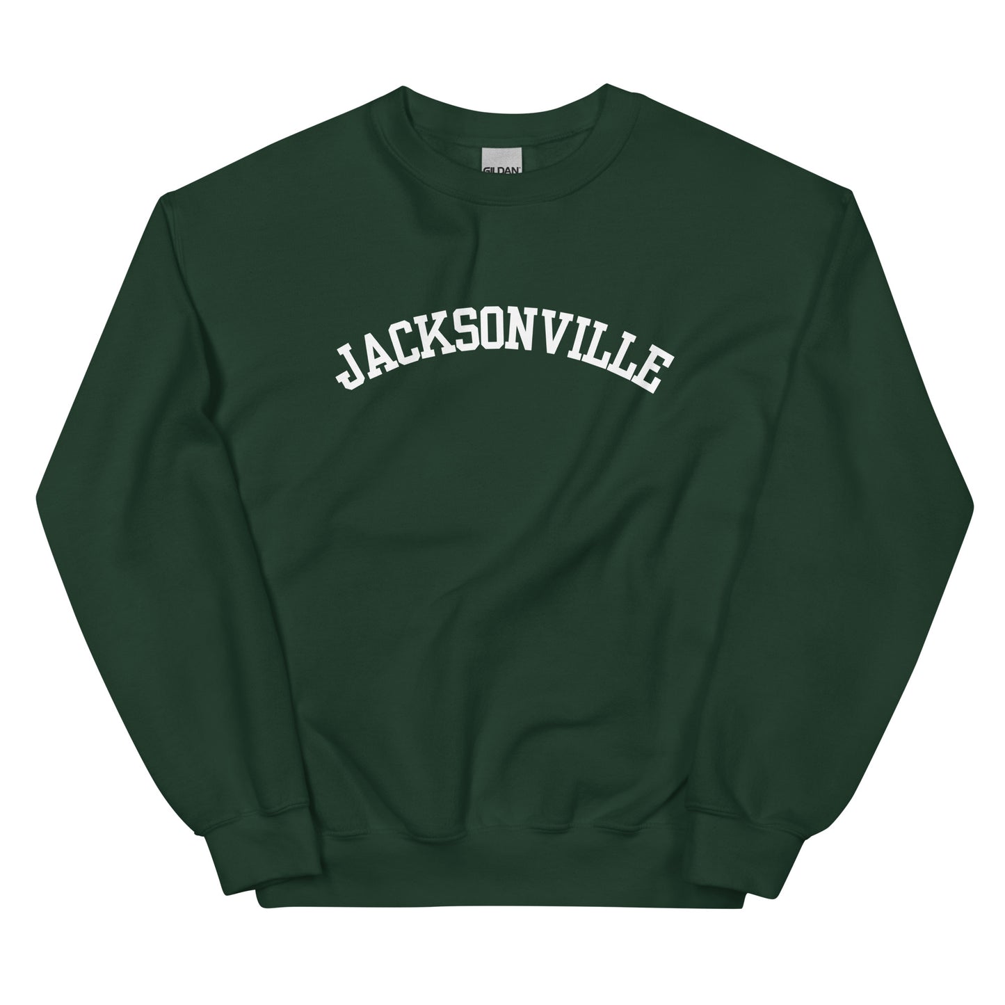 Jacksonville, Michigan - Block Solo Crewneck Unisex Sweatshirt
