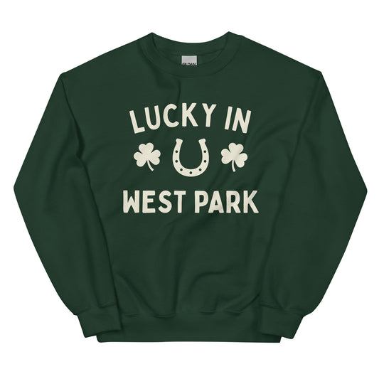 West Park, Ohio St. Patrick's Day - Lucky In - Crewneck Unisex Sweatshirt Unisex Sweatshirt