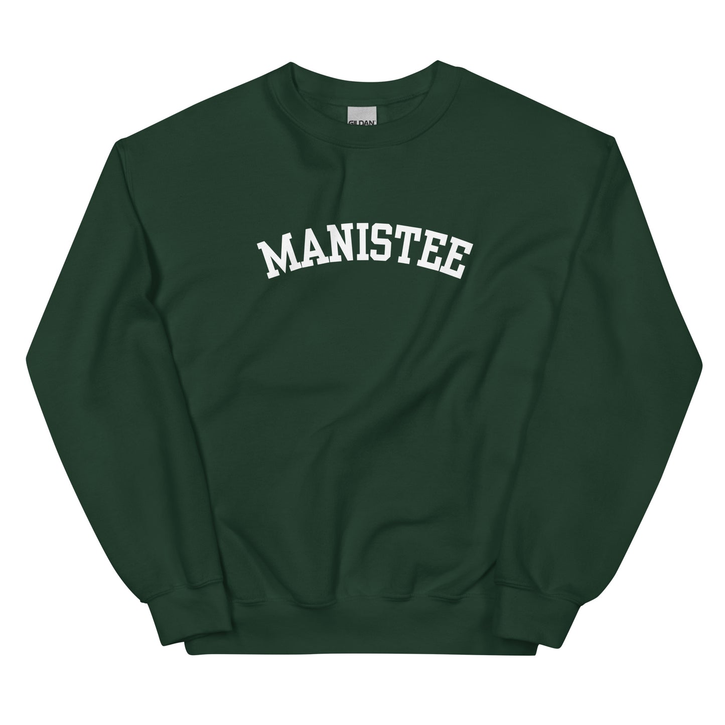 Manistee, Michigan - Block Solo Crewneck Unisex Sweatshirt
