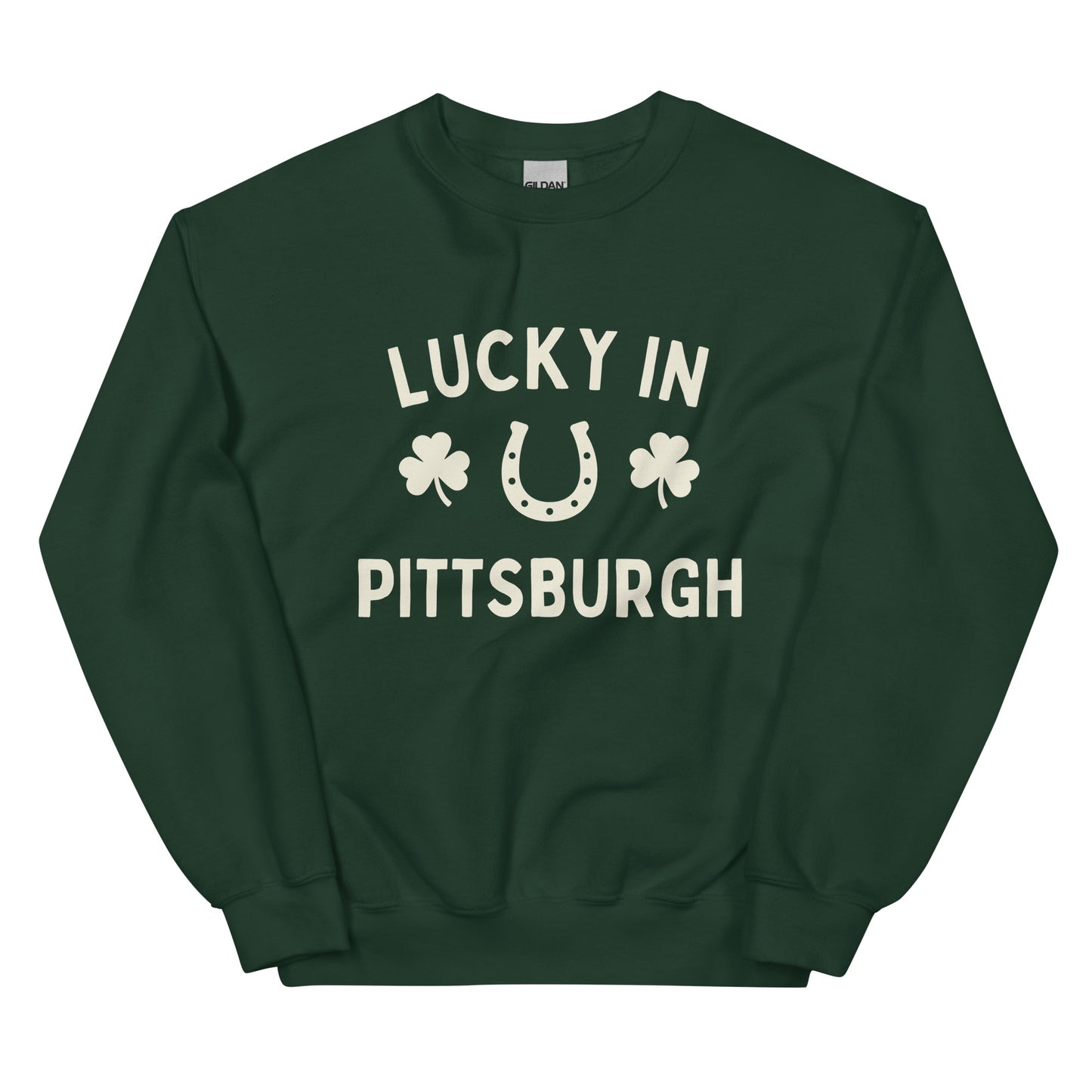 Lucky in Pittsburgh - St. Patrick's Day Crewneck Unisex Sweatshirt
