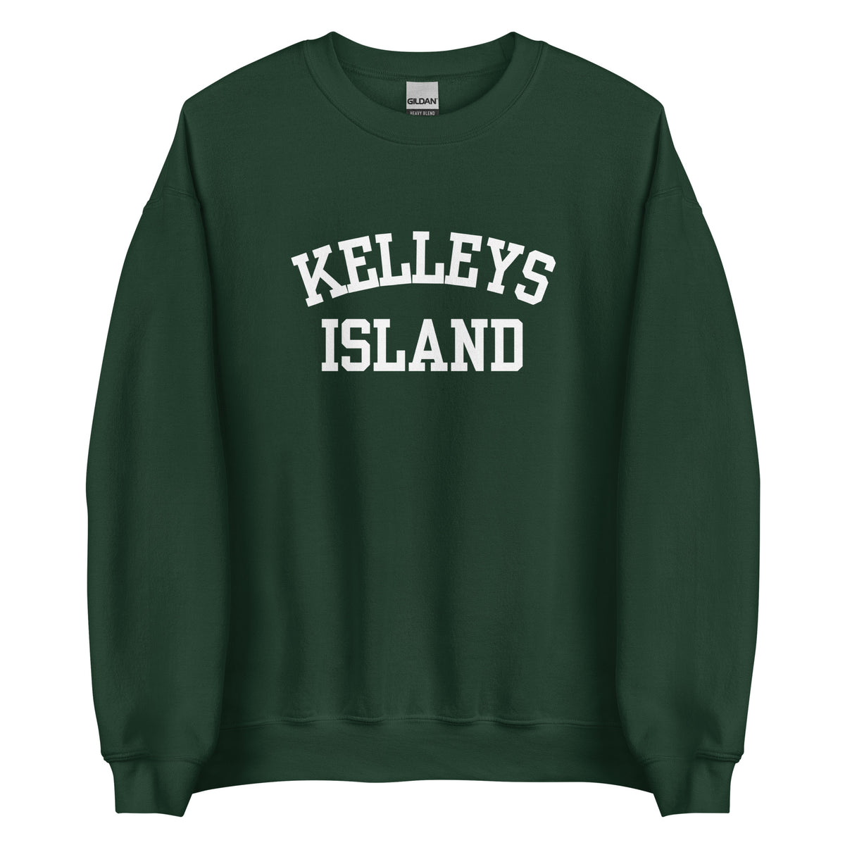 Kelleys Island Ohio Block Solo Crewneck Unisex Sweatshirt