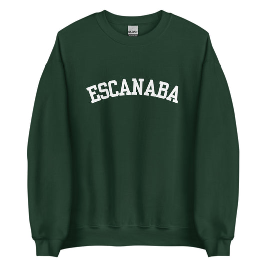 Escanaba Michigan Block Solo Unisex Sweatshirt