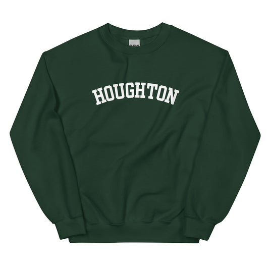 Houghton, Michigan Unisex Sweatshirt - Block Solo