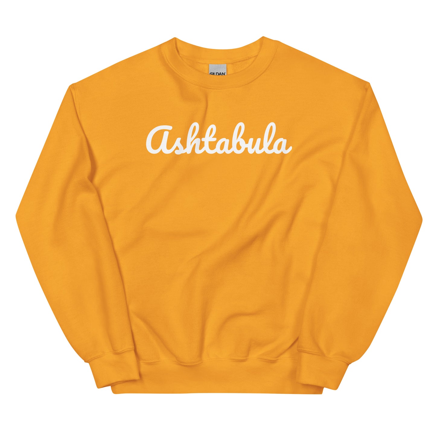 Ashtabula Ohio Solo Script Crewneck Unisex Sweatshirt