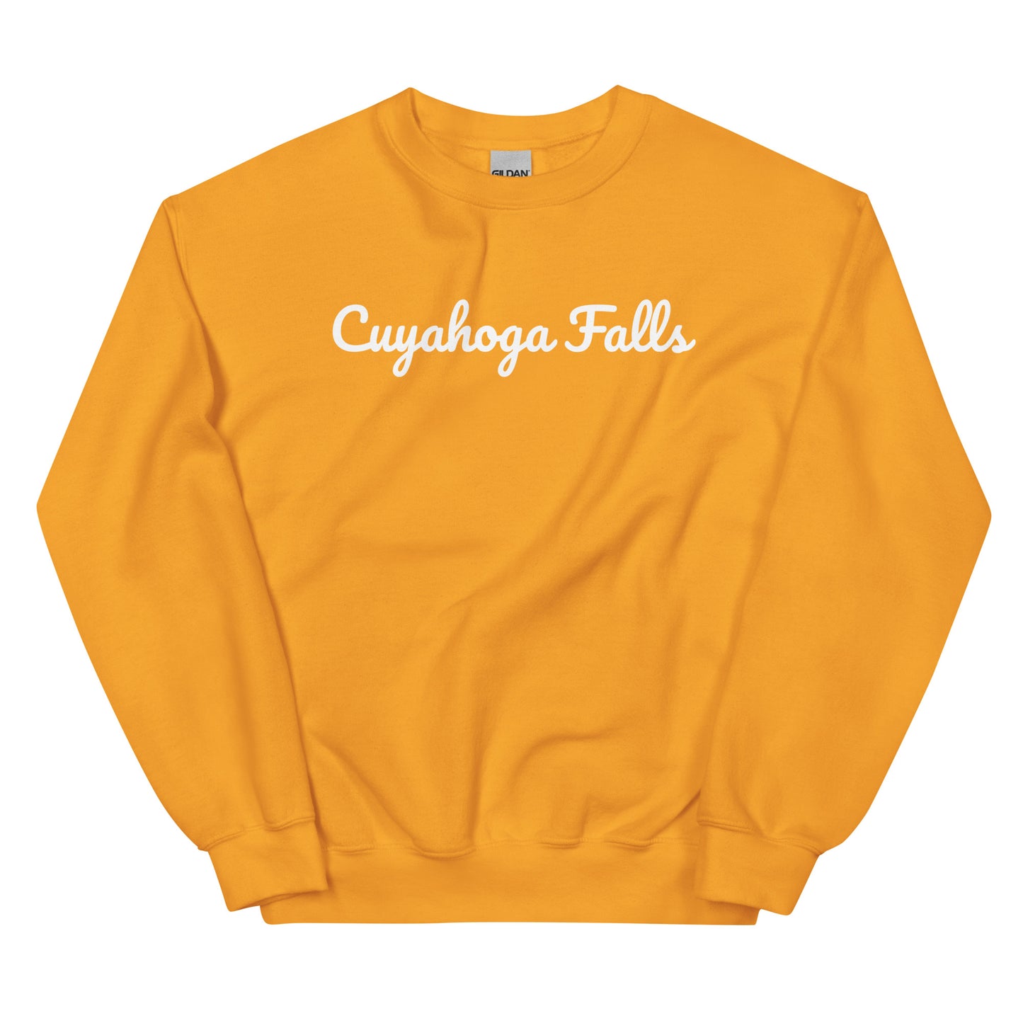 Cuyahoga Falls Ohio Solo Script Crewneck Unisex Sweatshirt