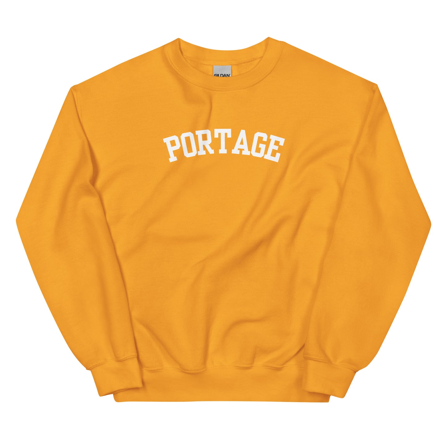 Portage Michigan Block Solo Crewneck Unisex Sweatshirt