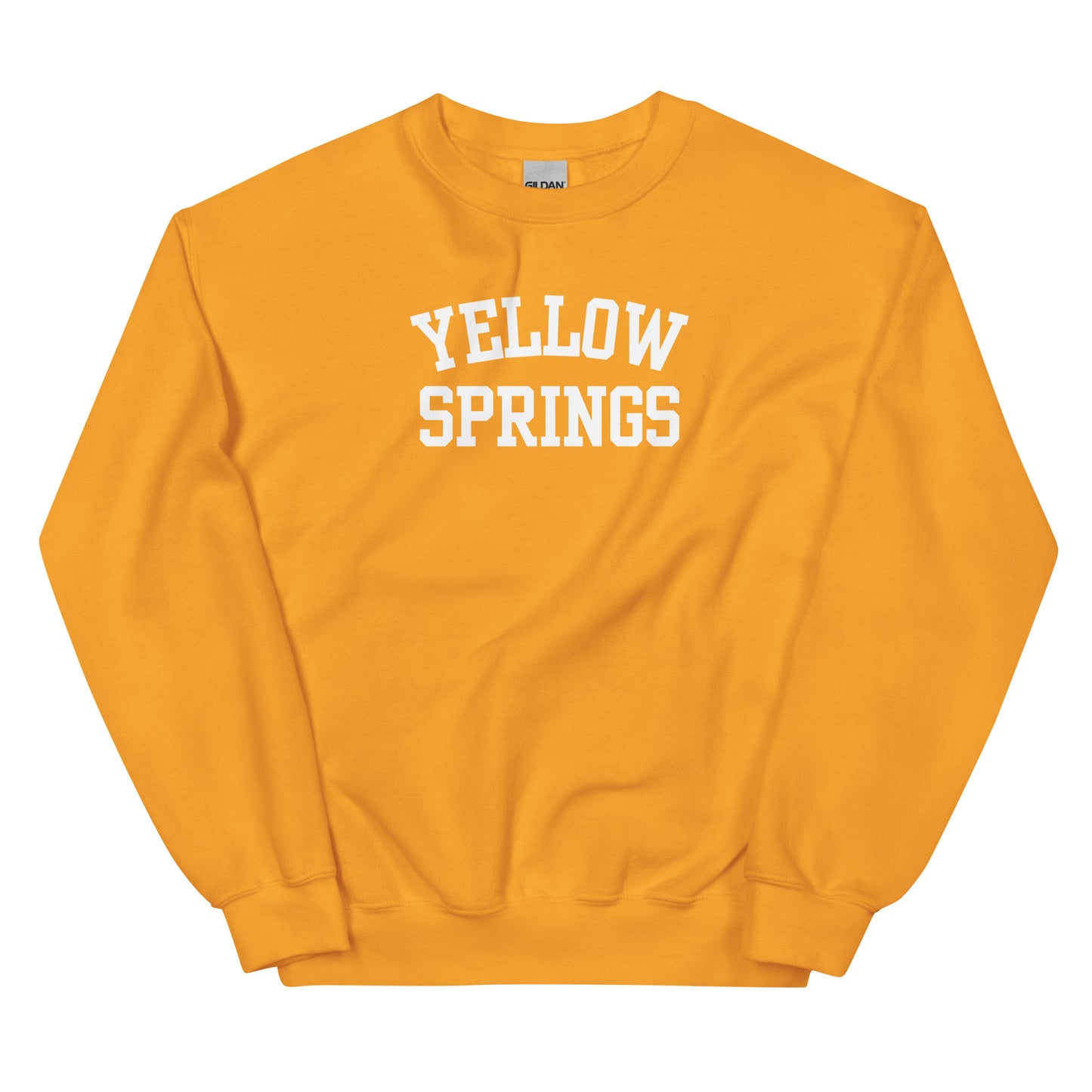 Yellow Springs Ohio Block Solo Crewneck Unisex Sweatshirt