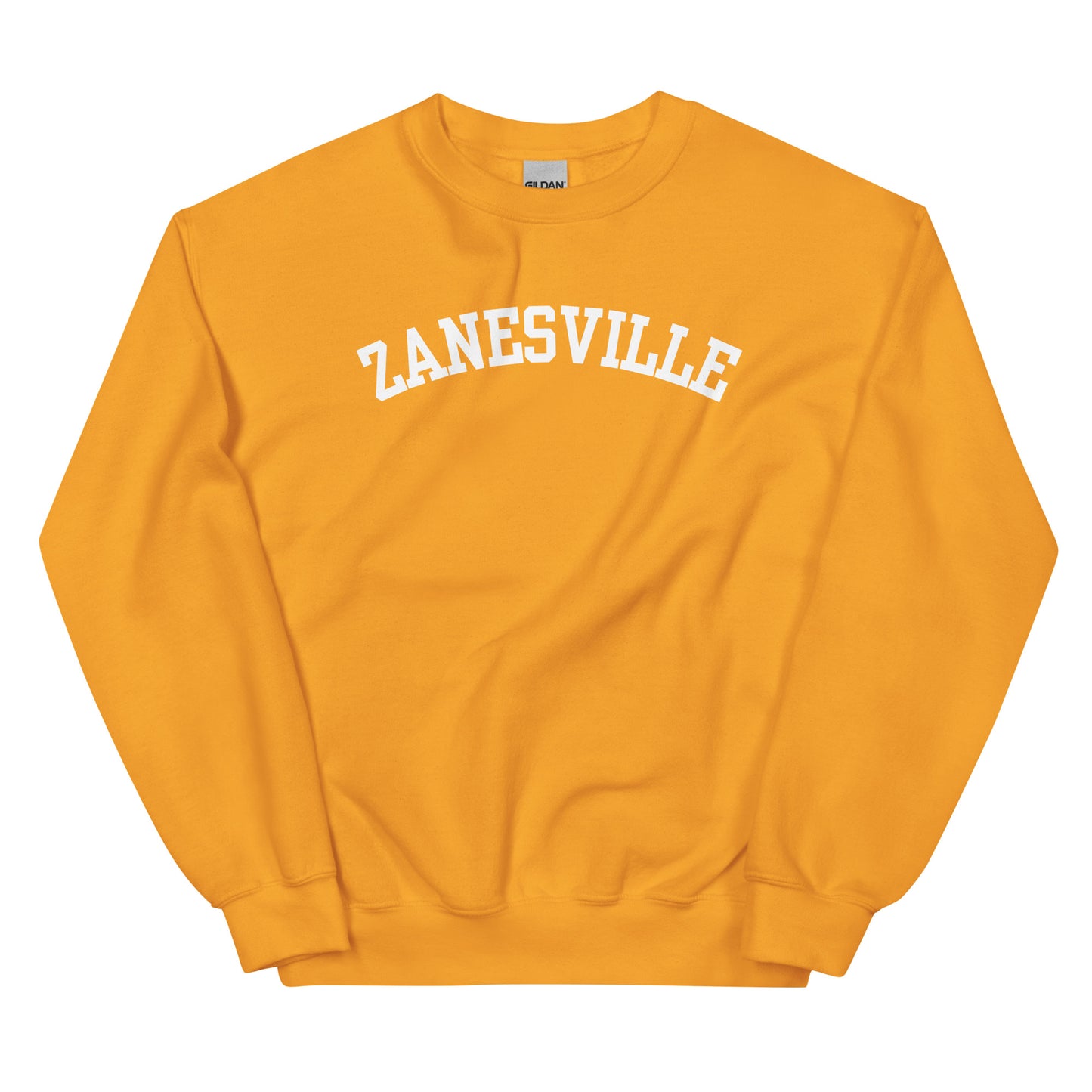 Zanesville Ohio Block Solo Crewneck Unisex Sweatshirt