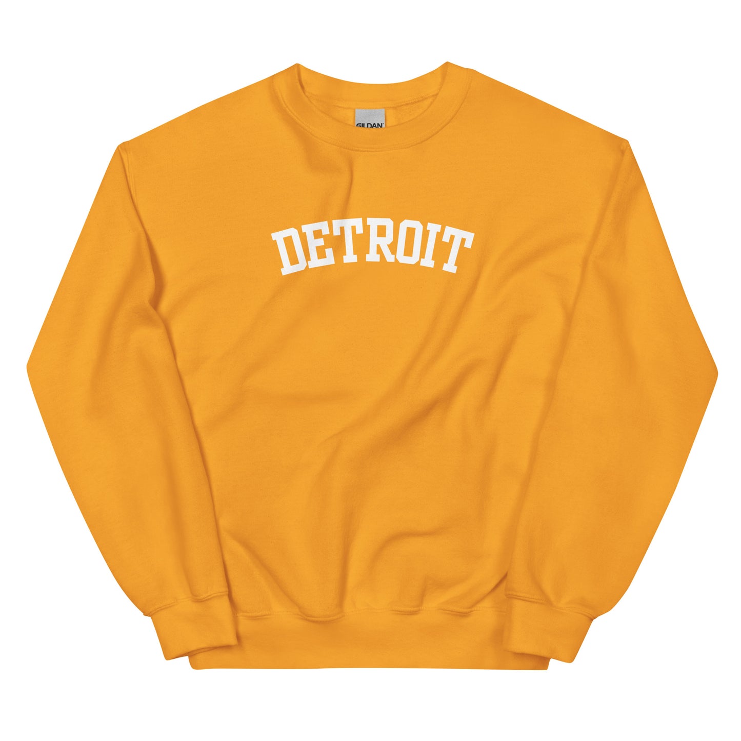 Detroit Michigan Block Solo Crewneck Unisex Sweatshirt