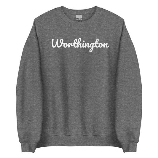 Worthington Ohio Crewneck Solo Script Unisex Sweatshirt