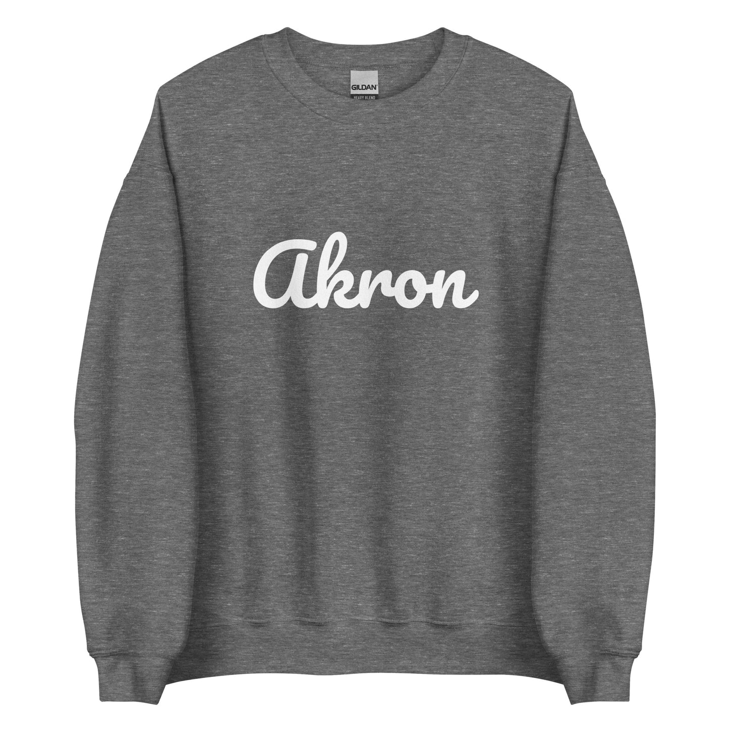 Akron Ohio Solo Script Crewneck Unisex Sweatshirt