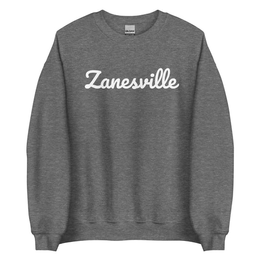 Zanesville Ohio Solo Script Unisex Crewneck Sweatshirt