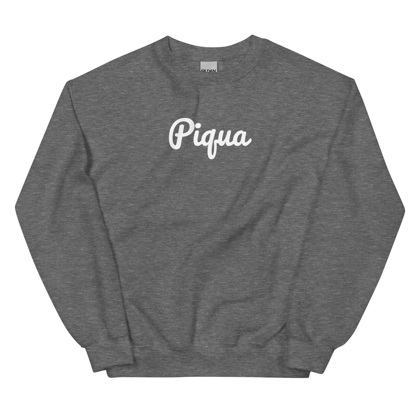 Piqua Ohio Solo Script Crewneck Unisex Sweatshirt