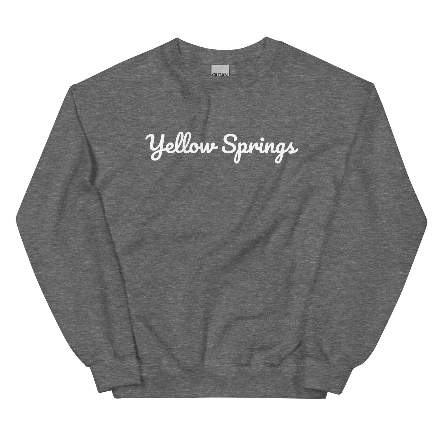 Yellow Springs Ohio Solo Script Crewneck Unisex Sweatshirt