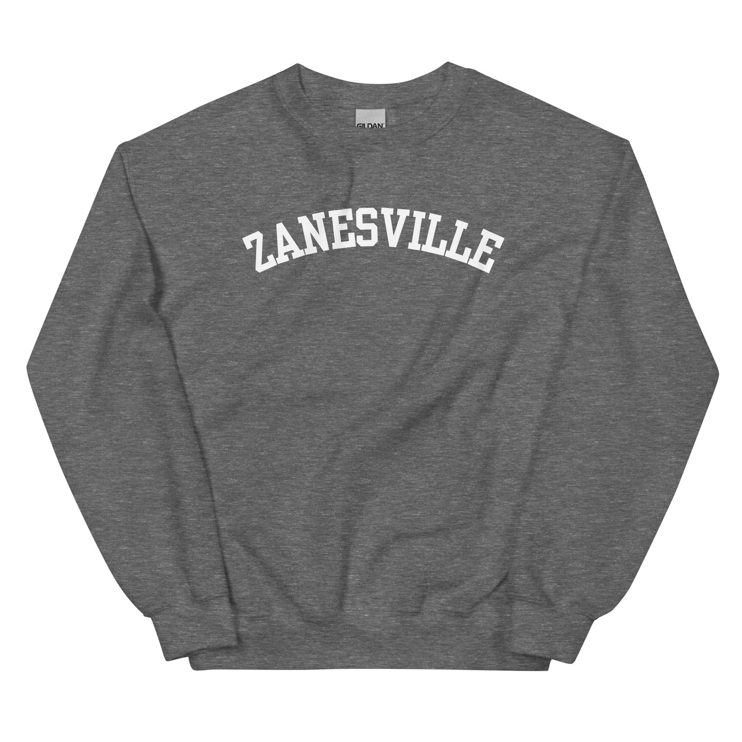 Zanesville Ohio Block Solo Crewneck Unisex Sweatshirt