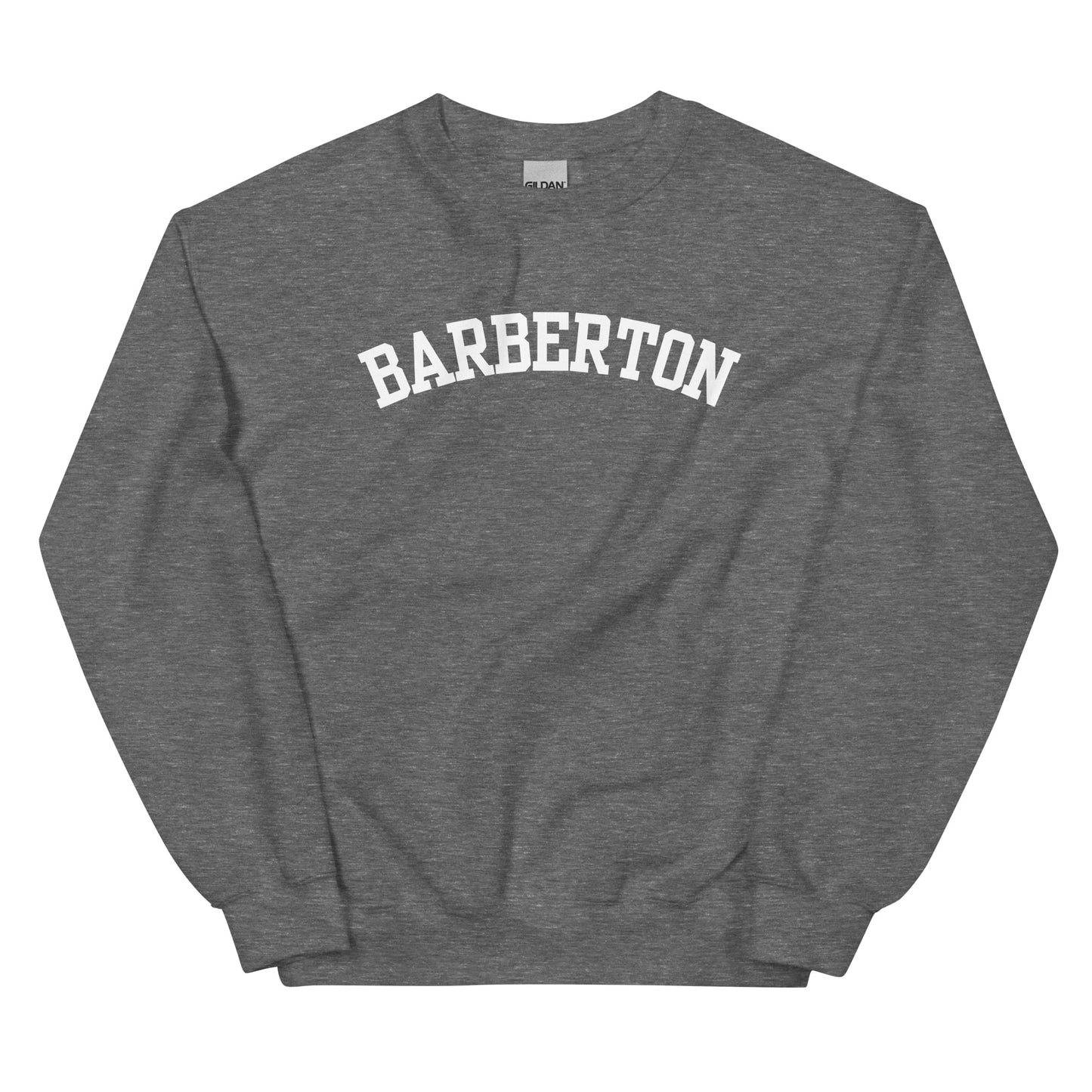 Barberton Ohio Block Solo Crewneck Unisex Sweatshirt