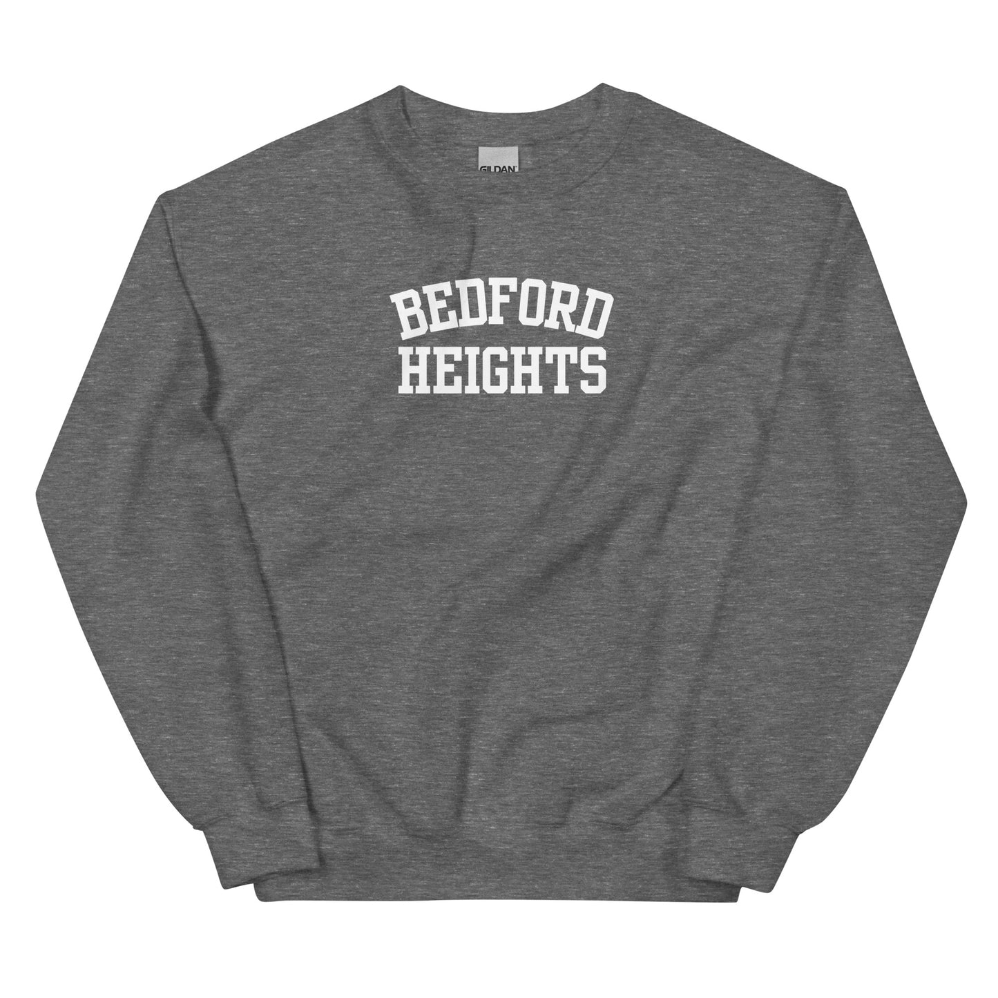 Bedford Heights Ohio Block Solo Crewneck Unisex Sweatshirt